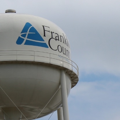 Water town in Franklin County.